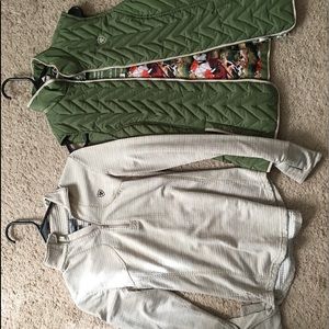 Ariat Pullover and Vest